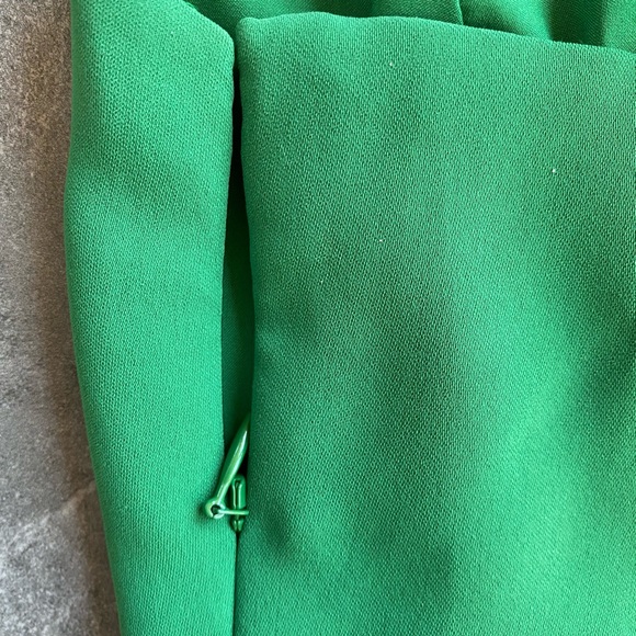 Ann Taylor Sleeveless Solid Green Cross Back Dress, NWT - Picture 6 of 9